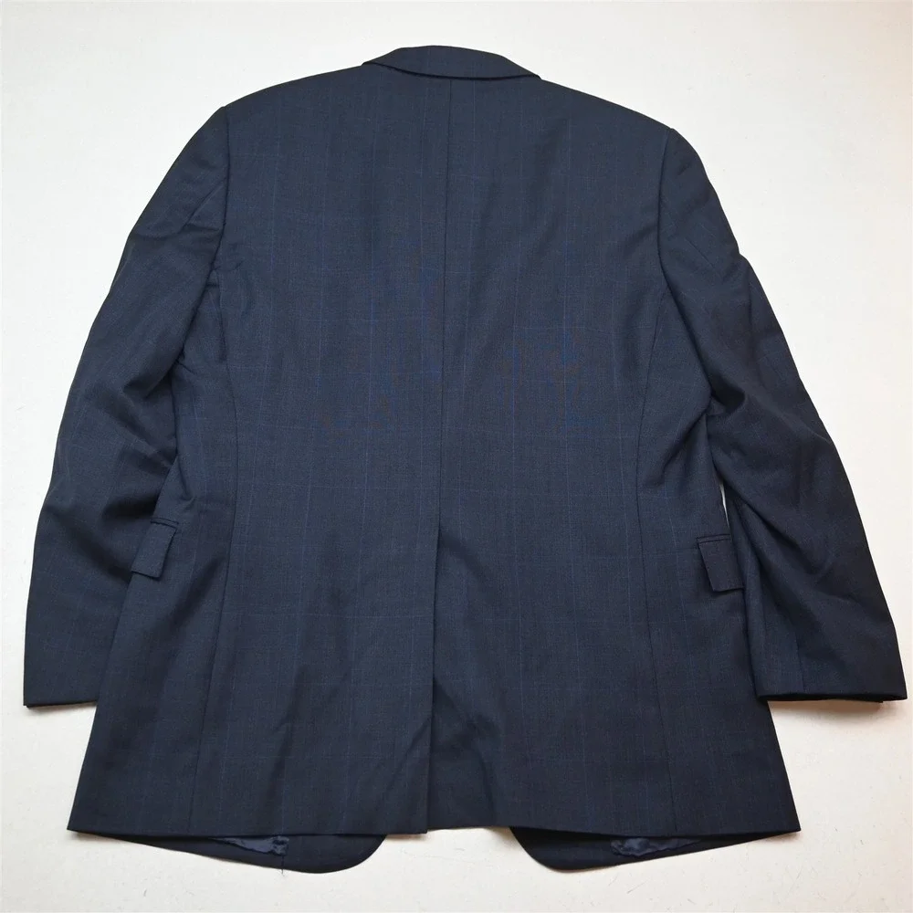 Brooks Brothers 42R 36x30 Blue Glenn Check Reda Wool Italy Made 1818 Regent Suit